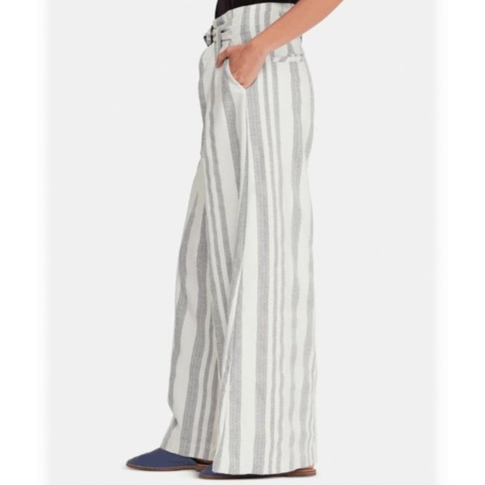 Free People  Hi Tyed Wide Leg Striped Pants. - Picture 3 of 9
